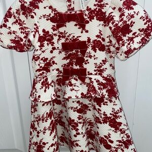 Janie and Jack Red Floral Kids Dress